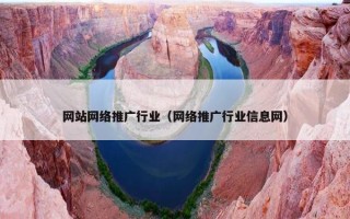 网站网络推广行业（网络推广行业信息网）