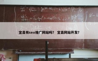 宜昌有seo推广网站吗？ 宜昌网站开发？