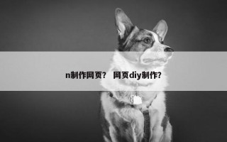 n制作网页？ 网页diy制作？