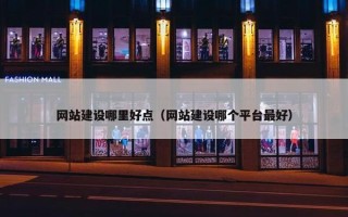 网站建设哪里好点（网站建设哪个平台最好）