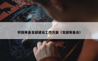 积极筹备支部建设工作方案（支部筹备会）