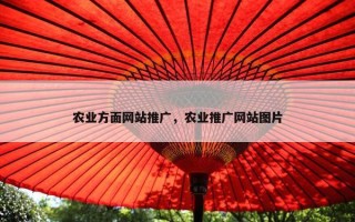 农业方面网站推广，农业推广网站图片