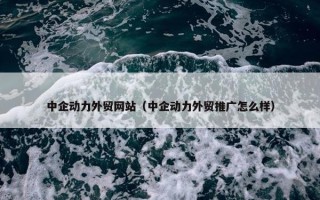 中企动力外贸网站（中企动力外贸推广怎么样）