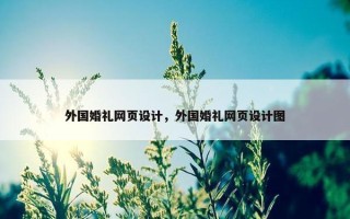 外国婚礼网页设计，外国婚礼网页设计图
