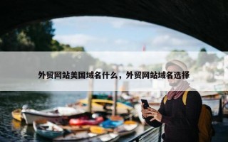 外贸网站美国域名什么，外贸网站域名选择