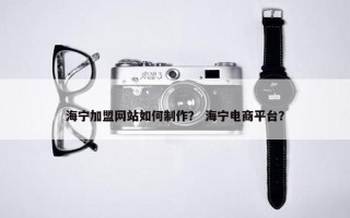 海宁加盟网站如何制作？ 海宁电商平台？