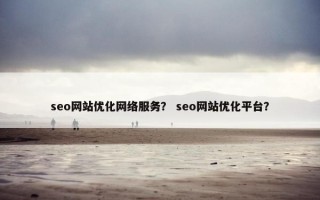 seo网站优化网络服务？ seo网站优化平台？