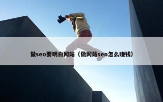 做seo要明白网站（做网站seo怎么赚钱）