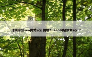 淮阴专业seo网站设计价格？ seo网站策划设计？