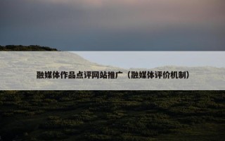 融媒体作品点评网站推广（融媒体评价机制）