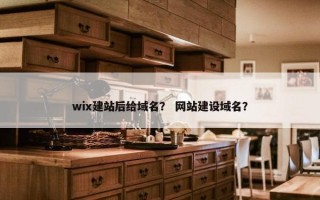 wix建站后给域名？ 网站建设域名？