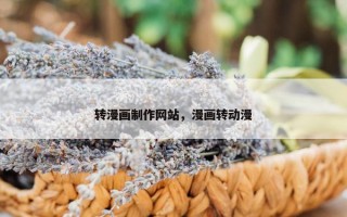 转漫画制作网站，漫画转动漫