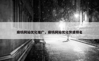 廊坊网站优化推广，廊坊网站优化快速排名
