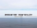 滁州优化推广价格？ 优化推广是什么工作？