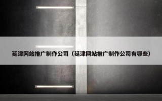 延津网站推广制作公司（延津网站推广制作公司有哪些）