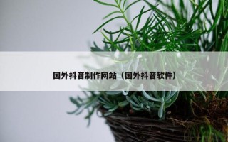 国外抖音制作网站（国外抖音软件）