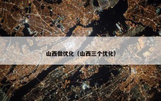 山西做优化（山西三个优化）