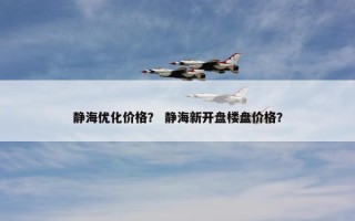 静海优化价格？ 静海新开盘楼盘价格？