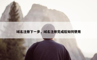 域名注册下一步，域名注册完成后如何使用