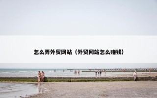 怎么弄外贸网站（外贸网站怎么赚钱）