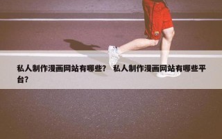 私人制作漫画网站有哪些？ 私人制作漫画网站有哪些平台？