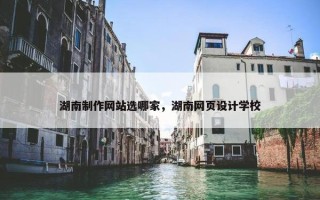 湖南制作网站选哪家，湖南网页设计学校