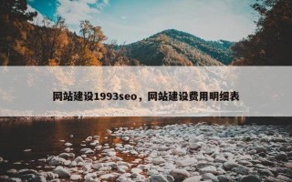 网站建设1993seo，网站建设费用明细表
