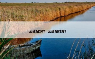 云建站20？ 云建站财寿？