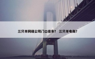 三只羊网络公司门口豪车？ 三只羊电商？