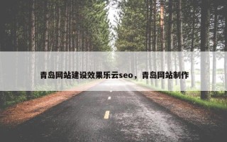 青岛网站建设效果乐云seo，青岛网站制作