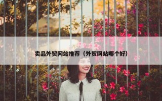 卖品外贸网站推荐（外贸网站哪个好）