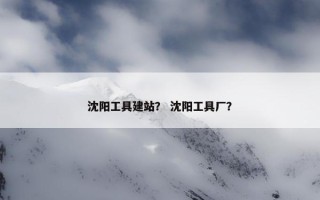 沈阳工具建站？ 沈阳工具厂？