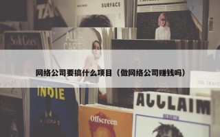 网络公司要搞什么项目（做网络公司赚钱吗）
