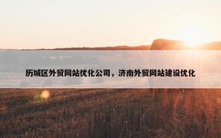 历城区外贸网站优化公司，济南外贸网站建设优化