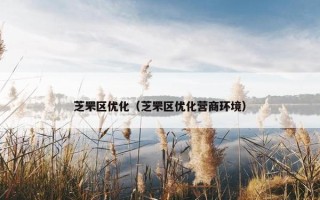 芝罘区优化（芝罘区优化营商环境）