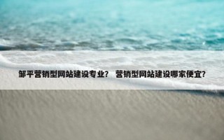 邹平营销型网站建设专业？ 营销型网站建设哪家便宜？
