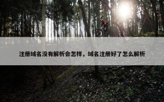 注册域名没有解析会怎样，域名注册好了怎么解析