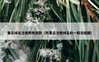 里云域名注册失败退款（阿里云注册域名的一般流程图）