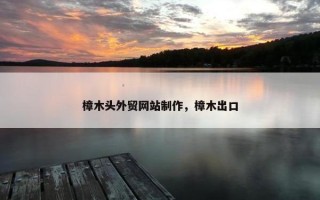 樟木头外贸网站制作，樟木出口