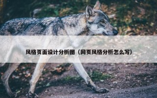 风格页面设计分析图（网页风格分析怎么写）