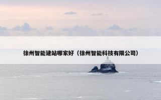 徐州智能建站哪家好（徐州智能科技有限公司）
