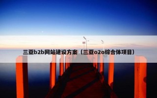 三亚b2b网站建设方案（三亚o2o综合体项目）