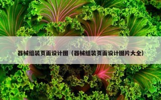 器械组装页面设计图（器械组装页面设计图片大全）