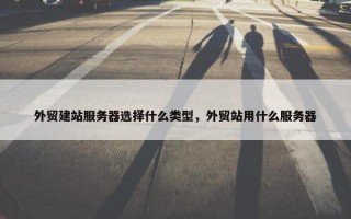 外贸建站服务器选择什么类型，外贸站用什么服务器