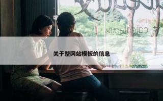 关于整网站模板的信息