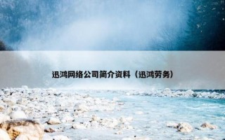 迅鸿网络公司简介资料（迅鸿劳务）