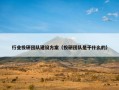 行业投研团队建设方案（投研团队是干什么的）