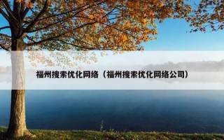 福州搜索优化网络（福州搜索优化网络公司）