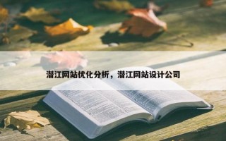 潜江网站优化分析，潜江网站设计公司