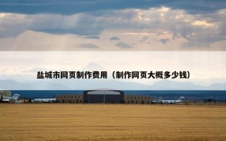 盐城市网页制作费用（制作网页大概多少钱）